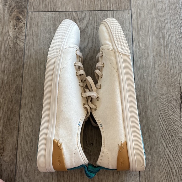 Toms Canvas Sneakers with Striped Pull-tab - Picture 8 of 9